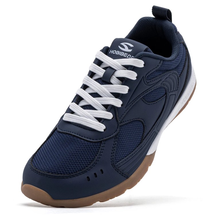 HOBIBEAR Men's Wide Toe Box Sneakers Lightweight Lace-Up Tennis Shoes Breathable Mesh Non-Slip Casual Walking Shoes for Unisex 1