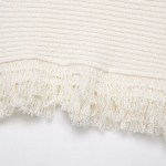 zevity 2025 women fashion hem tassel design solid color crochet knitting mini skirt faldas mujer female elastic vestidos qun9300 Zevity 2025 Women Fashion Hem Tassel Design Solid Color Crochet Knitting Mini Skirt Faldas Mujer Female Elastic Vestidos QUN9300 4