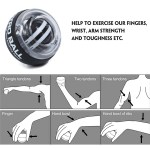 self starting wrist gyro ball power trainer forearm exerciser wrist strengthening device for arm and finger muscle training Self-Starting Wrist Gyro Ball Power Trainer Forearm Exerciser - Wrist Strengthening Device for Arm And Finger Muscle Training 5