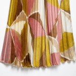 women fashion cotrast color geometric print casual pleated skirt faldas mujer female summer elastic waist midi skirts qun9174 Women Fashion Cotrast Color Geometric Print Casual Pleated Skirt Faldas Mujer Female Summer Elastic Waist Midi Skirts QUN9174 4