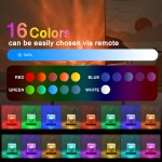 Ocean Wave Aurora Projector Light USB Remote RGB Water Ripple 16 Colors Night Light Home Office Bar Living Room Ambient Light 4