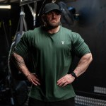 SILVERBACK Oversized Loose Sport Men T-Shirts Dropped Shoulders Gym Fitness Bodybuilding Shirt Breathable Cotton Men's Tee 5