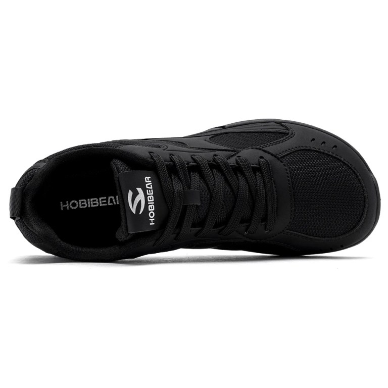 HOBIBEAR Men's Wide Toe Box Sneakers Lightweight Lace-Up Tennis Shoes Breathable Mesh Non-Slip Casual Walking Shoes for Unisex 4