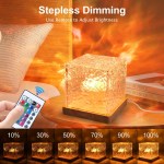 Ocean Wave Aurora Projector Light USB Remote RGB Water Ripple 16 Colors Night Light Home Office Bar Living Room Ambient Light 5