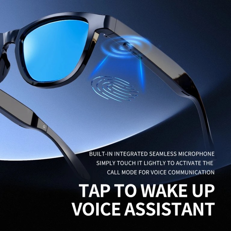 lenovo smart bluetooth glasses fashionable sunglasses with blue light protection air conduction for calls music touch controls Lenovo Smart Bluetooth Glasses Fashionable Sunglasses with Blue Light Protection Air Conduction for Calls Music Touch Controls 4