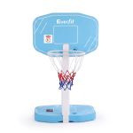 everfit 2 in 1 pool basketball hoop volleyball net set water sports game combo weighted base blue