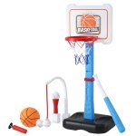 keezi kids basketball hoop stand baseball set adjustable height sports toys blue keezi kids basketball hoop stand baseball set adjustable height sports toys blue