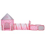 keezi kids playhouse play tent pop up castle crawl tunnel basketball hoop pink keezi kids playhouse play tent pop up castle crawl tunnel basketball hoop pink