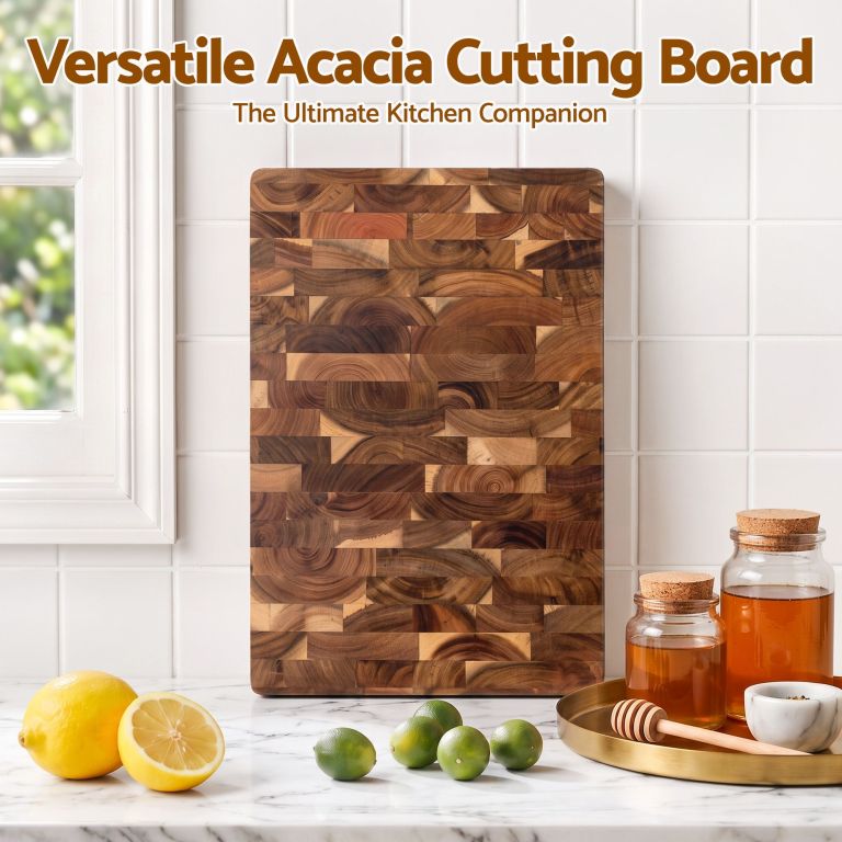 5 star chef acacia wooden cutting board end grain chopping board 5 star chef acacia wooden cutting board end grain chopping board