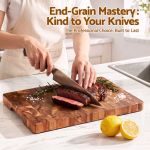 5 star chef acacia wooden cutting board end grain chopping board 5 star chef acacia wooden cutting board end grain chopping board