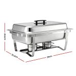 5 star chef chafing dish 9l 1 pan buffet warmer food warmer catering server
