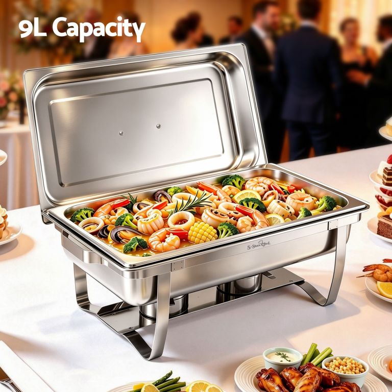 5 star chef chafing dish 9l 1 pan buffet warmer food warmer catering server