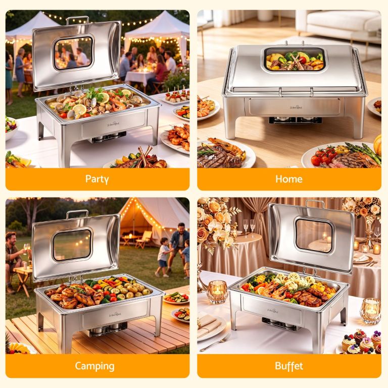 5 star chef 9l chafing dish buffet warmer food warmer catering server 5 star chef 9l chafing dish buffet warmer food warmer catering server