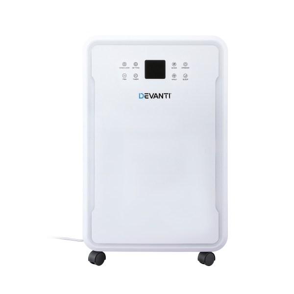devanti 50l/day dehumidifier home air dryer mould moisture 8.5l tank