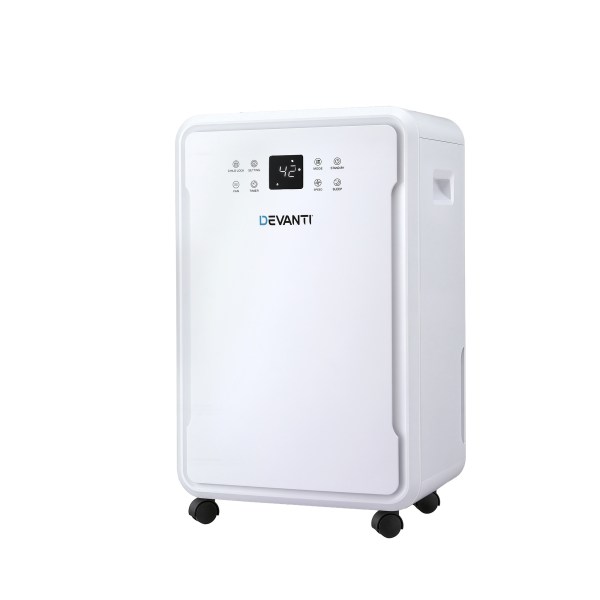 devanti 50l/day dehumidifier home air dryer mould moisture 8.5l tank