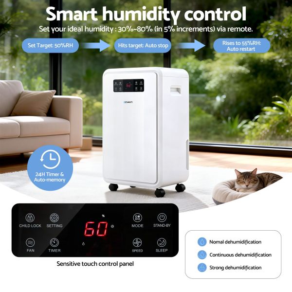 devanti 70l dehumidifier commercial moisture absorber air dryer 8.5l water tank devanti 70l dehumidifier commercial moisture absorber air dryer 8.5l water tank