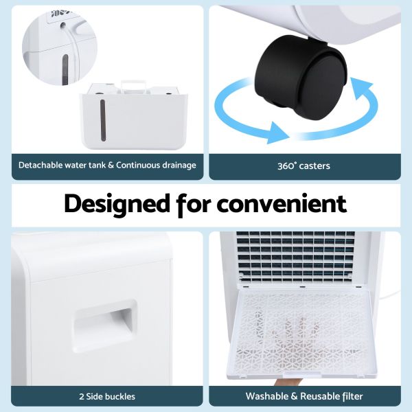 devanti 70l dehumidifier commercial moisture absorber air dryer 8.5l water tank devanti 70l dehumidifier commercial moisture absorber air dryer 8.5l water tank