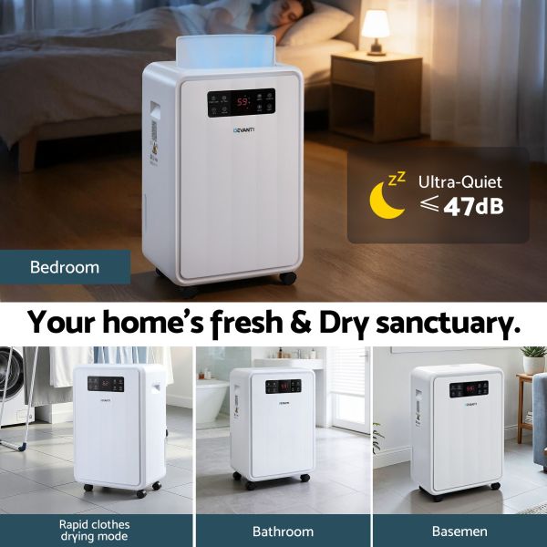 devanti 70l dehumidifier commercial moisture absorber air dryer 8.5l water tank devanti 70l dehumidifier commercial moisture absorber air dryer 8.5l water tank