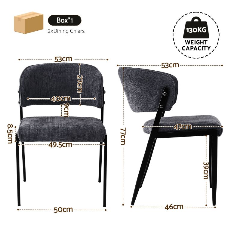 artiss dining chairs set of 2 linen fabric soft upholstered chairs charcoal artiss dining chairs set of 2 linen fabric soft upholstered chairs charcoal