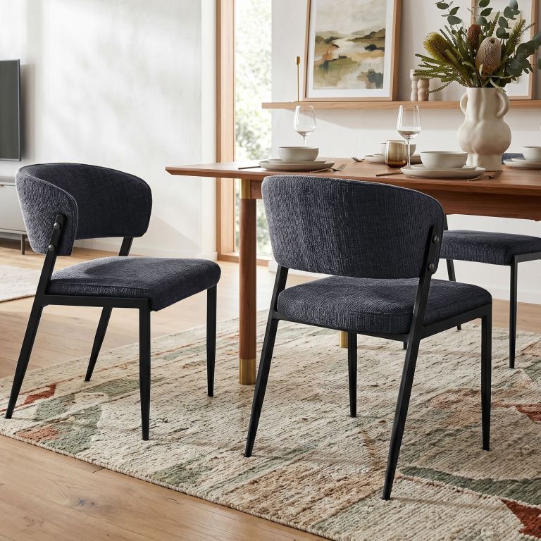 artiss dining chairs set of 2 linen fabric soft upholstered chairs charcoal artiss dining chairs set of 2 linen fabric soft upholstered chairs charcoal