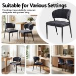 artiss dining chairs set of 2 linen fabric soft upholstered chairs charcoal artiss dining chairs set of 2 linen fabric soft upholstered chairs charcoal