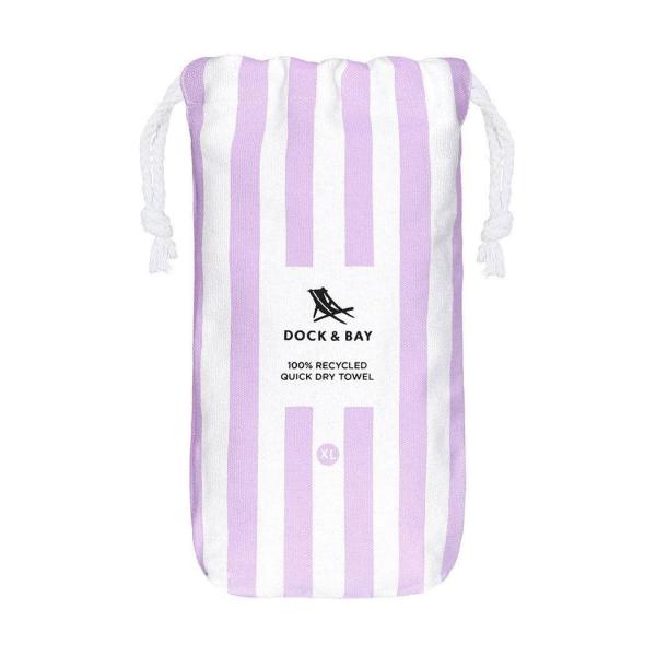 dock & bay beach towel cabana collection xl | quick dry | lombok lilac