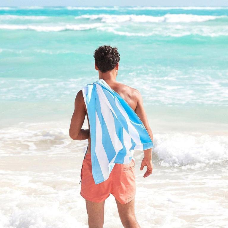 dock & bay beach towel cabana collection xl | quick dry | tulum blue dock & bay beach towel cabana collection xl | quick dry | tulum blue