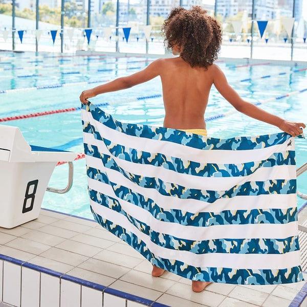 dock & bay kids beach towel | quick dry | cool camo