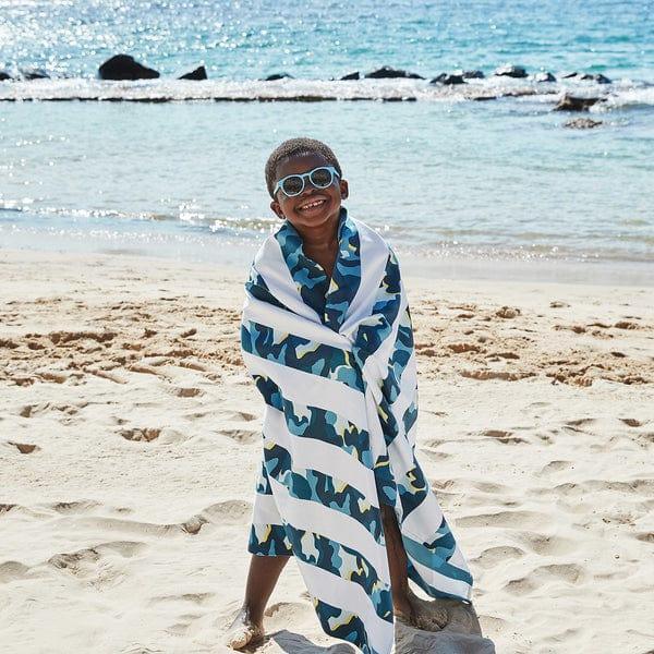 dock & bay kids beach towel | quick dry | cool camo