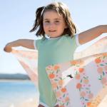 dock & bay kids beach towel | quick dry | peach party