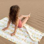 dock & bay kids beach towel | quick dry | rainbow road