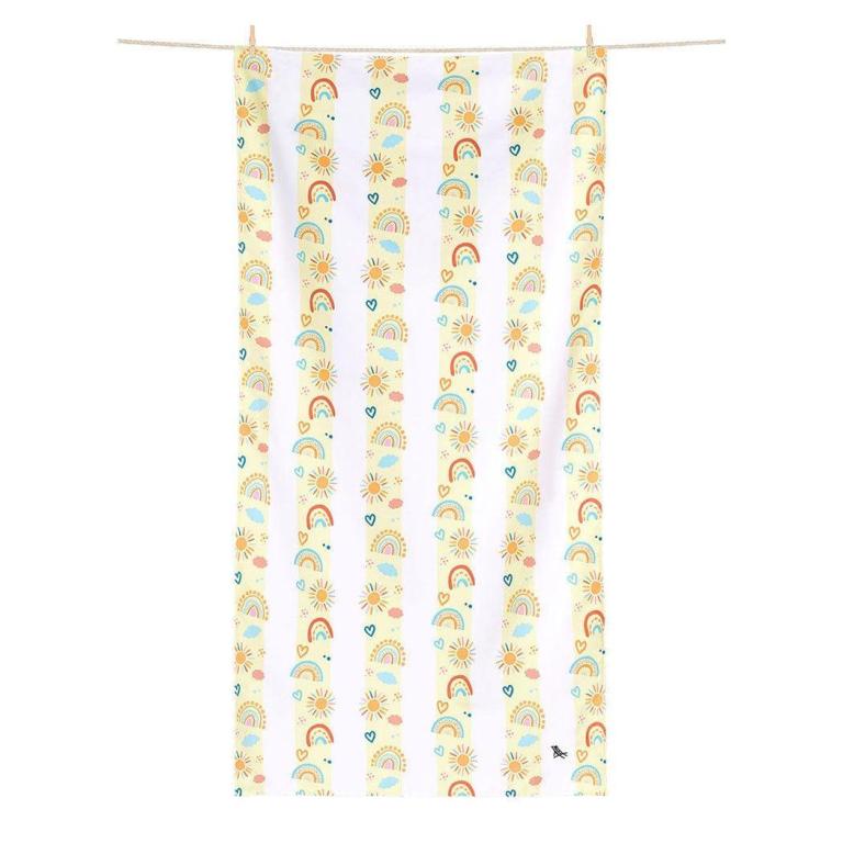 dock & bay kids beach towel | quick dry | rainbow road