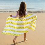 dock & bay kids beach towel | quick dry | smiley