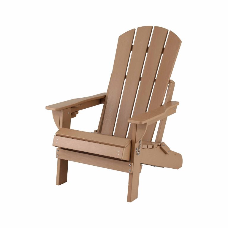 gardeon folding sun lounger adirondack chair outdoor lounge setting hdpe recliner footrest khaki gardeon folding sun lounger adirondack chair outdoor lounge setting hdpe recliner footrest khaki