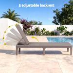 gardeon sun lounge adjustable lounger patio outdoor furniture lightweight brown