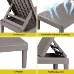 gardeon sun lounge adjustable lounger patio outdoor furniture lightweight brown