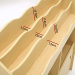 keezi 3 tiers kids bookshelf storage children bookcase toy box organiser display