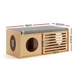 artiss pet ottoman footrest bench with mdf frame 100kg capacity natural artiss pet ottoman footrest bench with mdf frame 100kg capacity natural