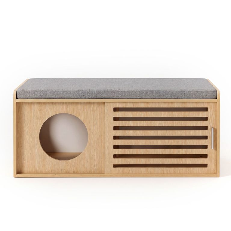 artiss pet ottoman footrest bench with mdf frame 100kg capacity natural artiss pet ottoman footrest bench with mdf frame 100kg capacity natural