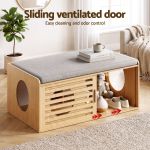 artiss pet ottoman footrest bench with mdf frame 100kg capacity natural artiss pet ottoman footrest bench with mdf frame 100kg capacity natural