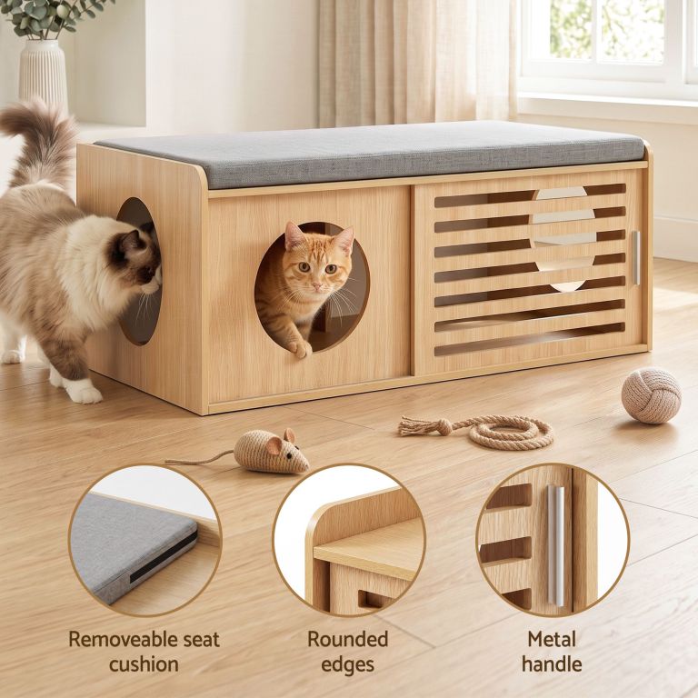 artiss pet ottoman footrest bench with mdf frame 100kg capacity natural artiss pet ottoman footrest bench with mdf frame 100kg capacity natural