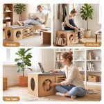 artiss pet ottoman footrest bench with mdf frame 100kg capacity natural artiss pet ottoman footrest bench with mdf frame 100kg capacity natural