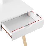 keezi kids dressing table vanity makeup chair set with mirror drawers wooden legs keezi kids dressing table vanity makeup chair set with mirror drawers wooden legs
