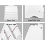 keezi 5 tiers kids bookshelf magazine shelf organiser bookcase display rack white