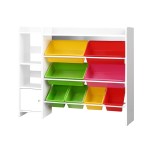 keezi kids toy box 8 bins bookshelf storage rack organiser toy display keezi kids toy box 8 bins bookshelf storage rack organiser toy display