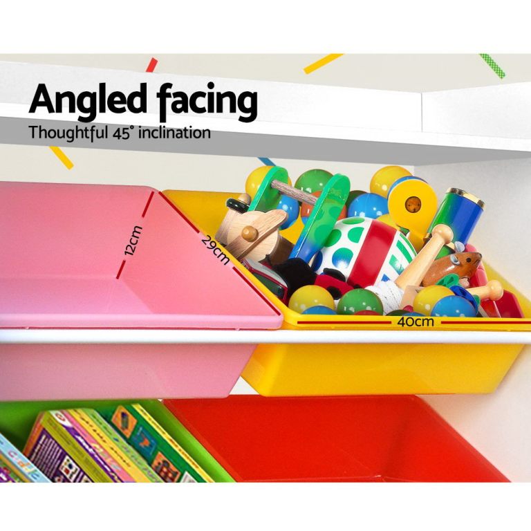 keezi kids toy box 8 bins bookshelf storage rack organiser toy display keezi kids toy box 8 bins bookshelf storage rack organiser toy display
