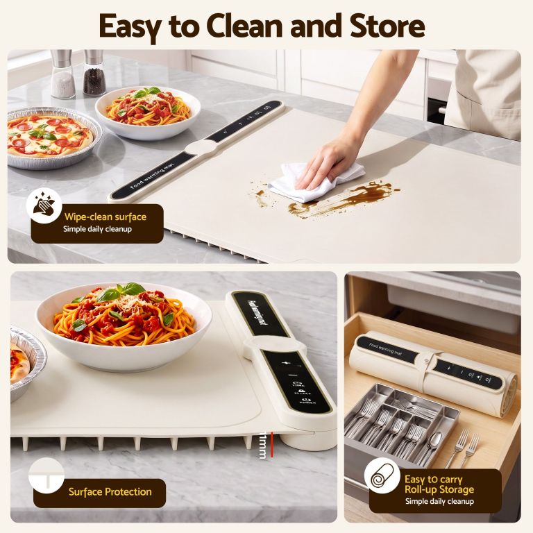devanti food warming mat 60 x 38cm electric food warmer with timer white devanti food warming mat 60 x 38cm electric food warmer with timer white