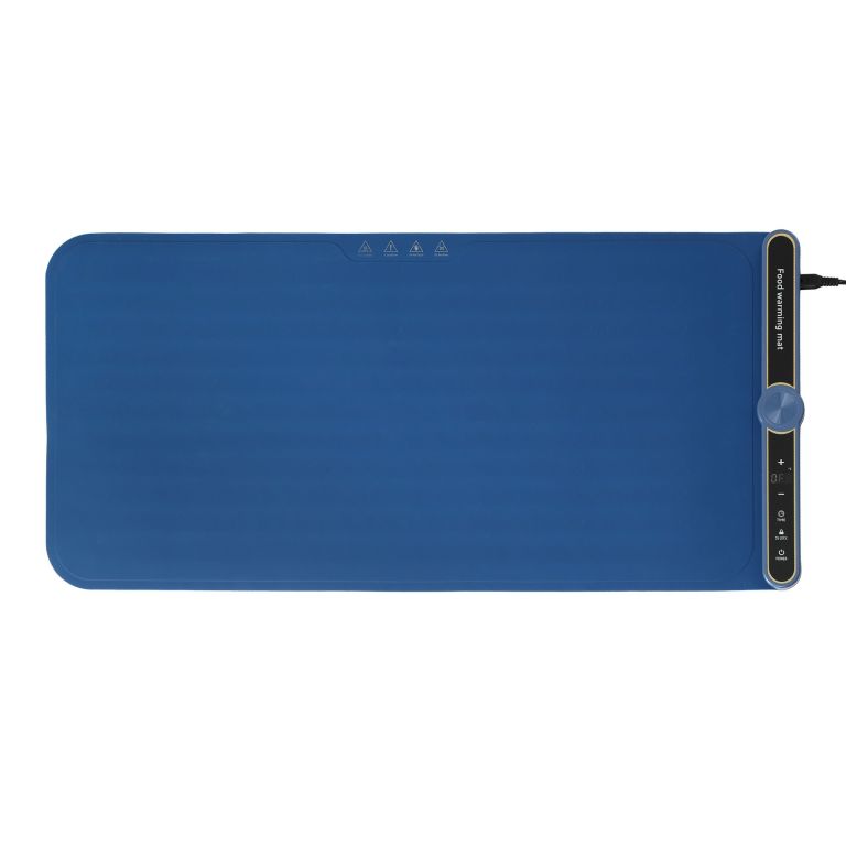 devanti food warming mat 80cm electric food warmer roll up buffet tray blue