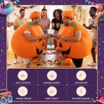 inflatable costume pumpkin fancy dress halloween party suit orange one size inflatable costume pumpkin fancy dress halloween party suit orange one size