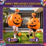 inflatable costume pumpkin fancy dress halloween party suit orange one size inflatable costume pumpkin fancy dress halloween party suit orange one size